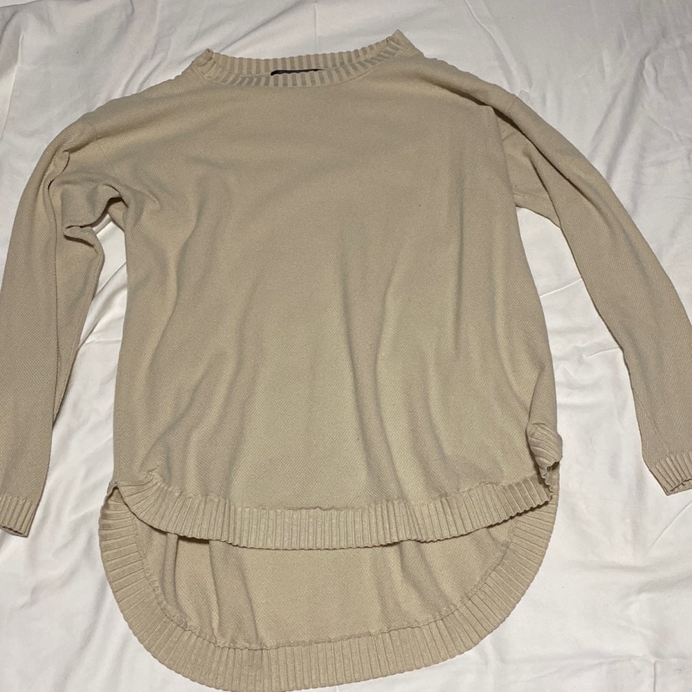 Off-White long sleeve medium womens shirt, slightly longer in the back